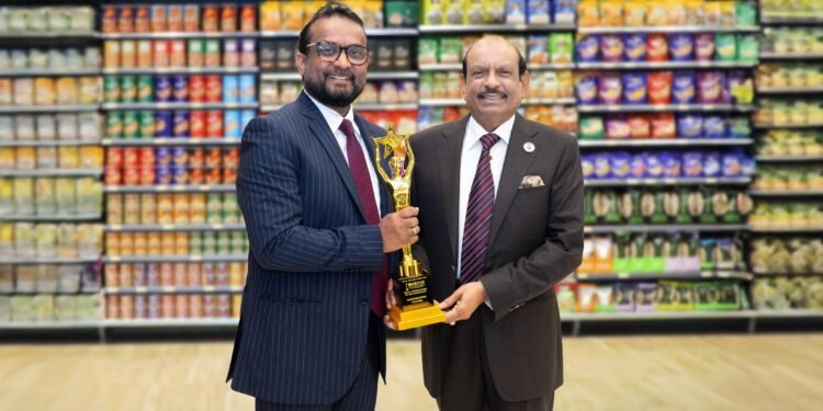 "A Fitting Honor for Decades of Excellence: International Award for Lulu Group Director V. Nandakumar."