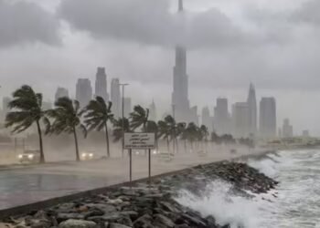 "Weather Alert: Restrictions on Parks and Beaches in UAE Following Heavy Rain."