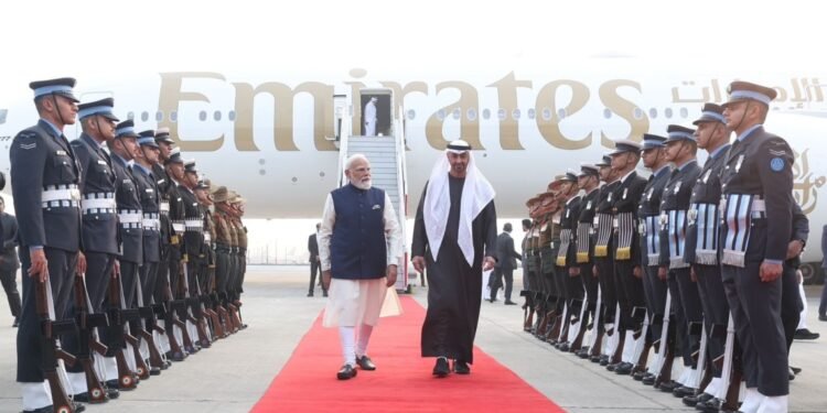 Agreement to strengthen India–UAE trade ties; trade target set at USD 200 billion by 2032.