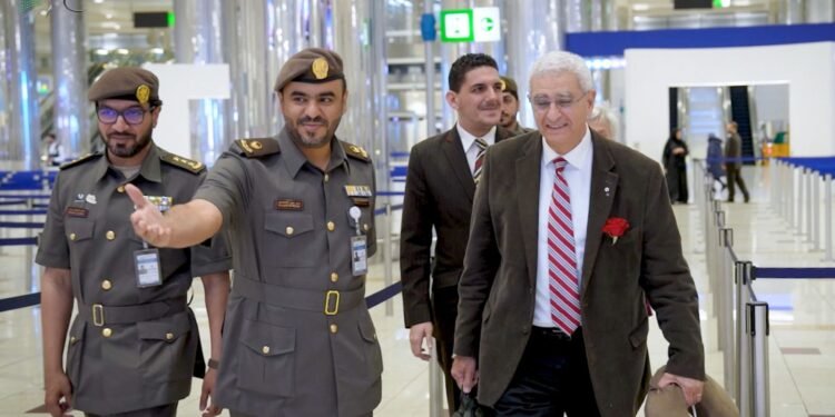 GDRFA Dubai accorded a special welcome to the Great Arab Minds Award winners at Dubai Airport.