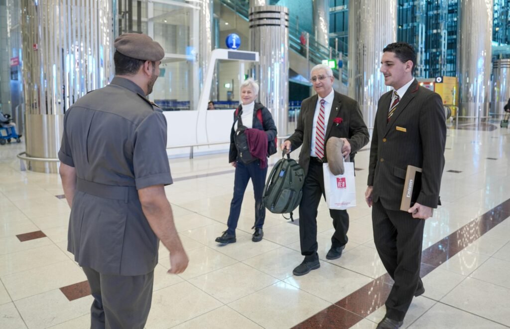 GDRFA Dubai accorded a special welcome to the Great Arab Minds Award winners at Dubai Airport.