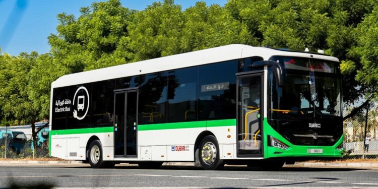 "Eco-friendly transport project in Dubai to reduce carbon emissions."