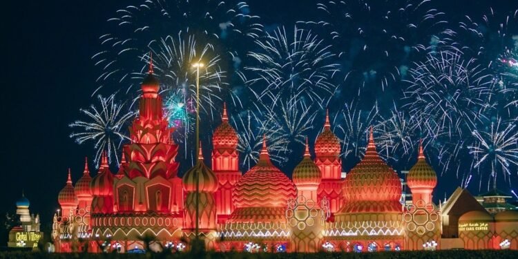 “Grand drone spectacle at Global Village; the biggest show of the season tomorrow.”