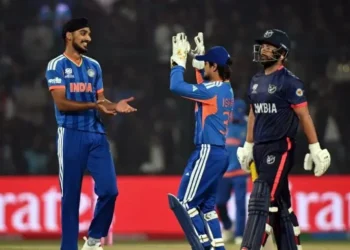 നമീബിയ 116ന് പുറത്ത്; 93 റൺസിന് ഇന്ത്യയുടെ റെക്കോർഡ് ജയം, ഗ്രൂപ്പിൽ ഒന്നാം സ്ഥാനത്ത്