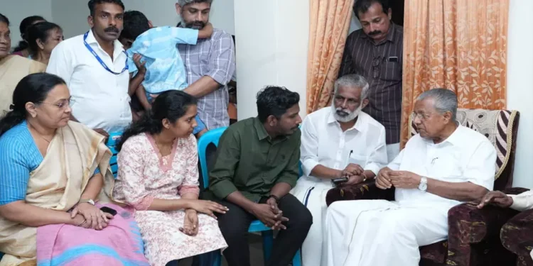 സംസ്ഥാനത്തെ ആദ്യ അവയവമാറ്റ ഇൻസ്റ്റിറ്റ്യൂട്ടിന് ആലിൻ ഷെറിന്റെ പേര് നൽകും; കുടുംബത്തെ സന്ദർശിച്ച് മുഖ്യമന്ത്രി