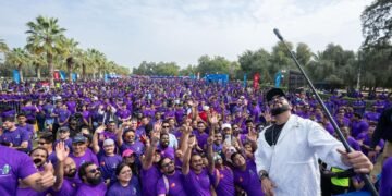 വാക്ക് ഫോർ ​ഗ്രീൻ : 36,000 ത്തിലേറെ പേരുടെ റെക്കോർഡ് പങ്കാളിത്വവുമായി ലുലു വാക്കത്തോൺമുൻ ഇന്ത്യൻ ക്രിക്കറ്റ് താരം എസ് ശ്രീശാന്ത് ഫ്ലാ​ഗ് ഓഫ് നിർവ്വഹിച്ചു