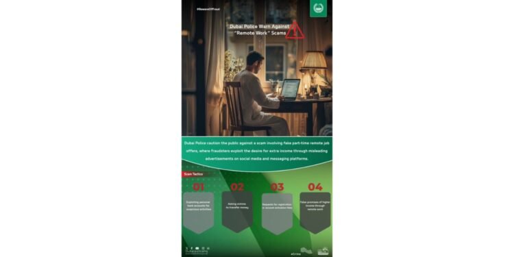 “Online Job Seekers Urged to Stay Alert; Dubai Police Warn Against Major Scams”