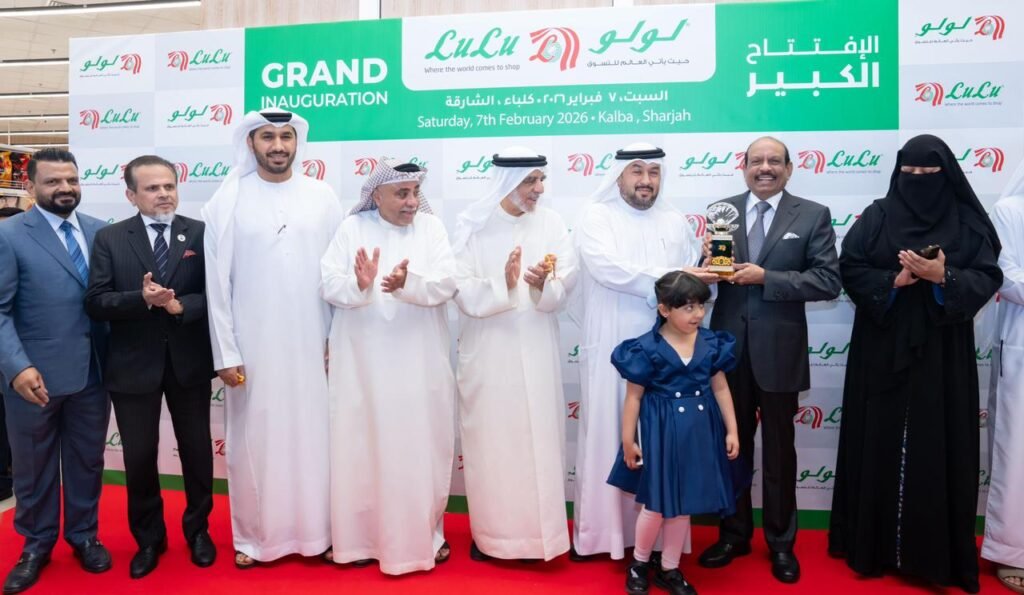 Lulu’s new hypermarket in Sharjah; M.A. Yusuffali says services will be expanded to suburban areas as well.