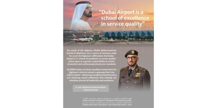 Dubai Airport is a model of service excellence: Sheikh Mohammed.