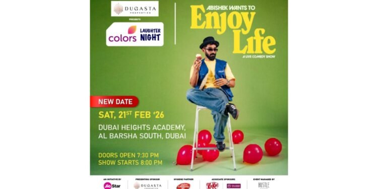 A laughter fest in Dubai; Abhishek Kumar’s comedy special “Abhishek Wants to Enjoy Life” on February 21.