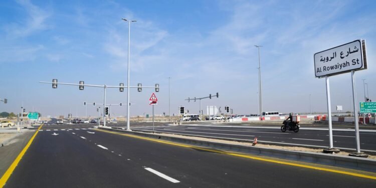 Travel time in Dubai has been halved; Al Ruwayyah Street has opened.
