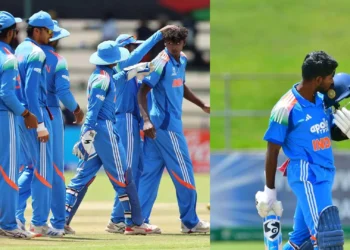 അണ്ടർ 19 ലോകകപ്പിൽ ഇന്ത്യ ഫൈനലിൽ; മലയാളി താരം ആരോൺ ജോർജിന് തകർപ്പൻ സെഞ്ച്വറി