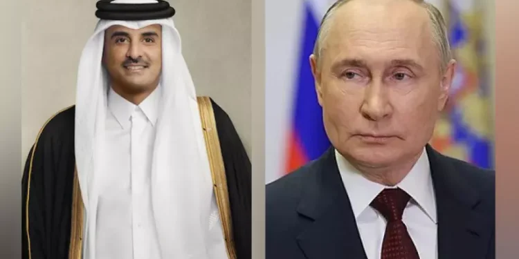 ഐക്യദാർഢ്യം അറിയിച്ച് റഷ്യൻ പ്രസിഡന്റ് വ്ളാദിമിർ പുടിൻ; ഖത്തർ അമീറുമായി ഫോൺ സംഭാഷണം