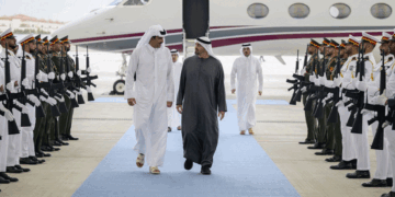 യു.എ.ഇ പ്രസിഡന്റും ഖത്തർ അമീരും അബൂദബിയിൽ കൂടിക്കാഴ്ച നടത്തി; മേഖലാ സുരക്ഷ, സംഘർഷങ്ങൾ, സഹകരണം എന്നിവ ചർച്ചയായി
