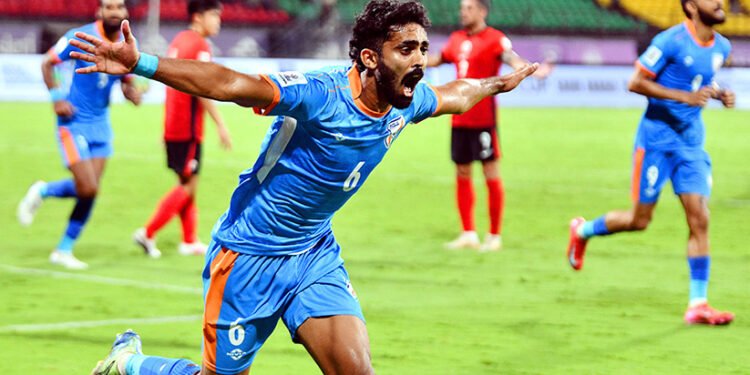 അരങ്ങേറ്റത്തിൽ ഗോൾ നേടി റയാൻ വില്യംസ്; ഹോങ്കോങ്ങിനെ കീഴടക്കി ഇന്ത്യക്ക് ആശ്വാസ ജയം