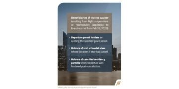 Relief for expatriates; fines waived for those whose visas have expired.