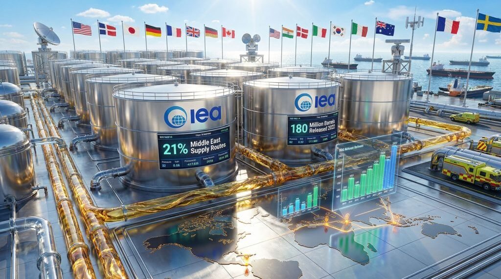 ഹോർമുസ് പ്രതിസന്ധി: 40 കോടി ബാരൽ എണ്ണ കരുതൽ ശേഖരം വിട്ടുനൽകാൻ ഐ.ഇ.എ