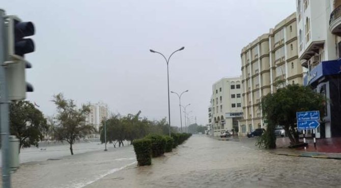 Continuous rainfall in Oman; advisory issued to exercise caution.