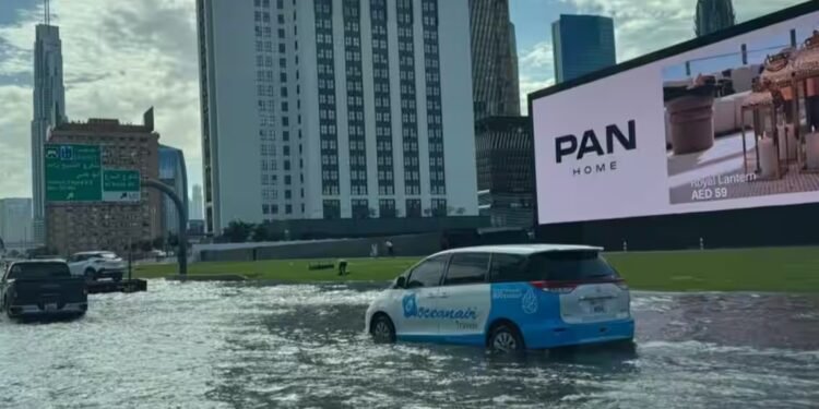 Widespread rain across the UAE; flood risk in low-lying areas.