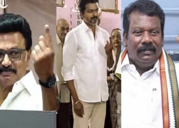 തമിഴ്‌നാട്ടിലും ബംഗാളിലും പോളിങ് പുരോഗമിക്കുന്നു; താരങ്ങളും നേതാക്കളും വോട്ട് രേഖപ്പെടുത്തി