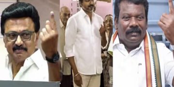 തമിഴ്‌നാട്ടിലും ബംഗാളിലും പോളിങ് പുരോഗമിക്കുന്നു; താരങ്ങളും നേതാക്കളും വോട്ട് രേഖപ്പെടുത്തി