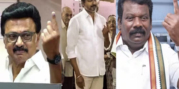 തമിഴ്‌നാട്ടിലും ബംഗാളിലും പോളിങ് പുരോഗമിക്കുന്നു; താരങ്ങളും നേതാക്കളും വോട്ട് രേഖപ്പെടുത്തി
