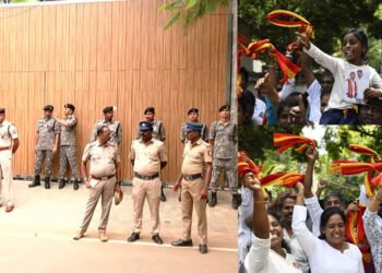 വിജയ്‌യുടെ വസതിക്ക് ചുറ്റും കനത്ത സുരക്ഷ; വോട്ടെണ്ണൽ പൂർത്തിയാകും മുമ്പേ ആഘോഷം തുടങ്ങി ആരാധകർ