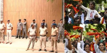 വിജയ്‌യുടെ വസതിക്ക് ചുറ്റും കനത്ത സുരക്ഷ; വോട്ടെണ്ണൽ പൂർത്തിയാകും മുമ്പേ ആഘോഷം തുടങ്ങി ആരാധകർ