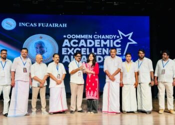 ഇൻകാസ് ഫുജൈറ സംഘടിപ്പിച്ച ഇൻകാസ് – ഉമ്മൻചാണ്ടി എക്സലെൻസ് അവാർഡ് -2026 വിതരണം ചെയ്തു.