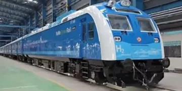 Labeled layout of India's first hydrogen