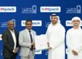 Beit Al Khair Society presenting an award of appreciation to Hotpack Group representatives in Dubai.