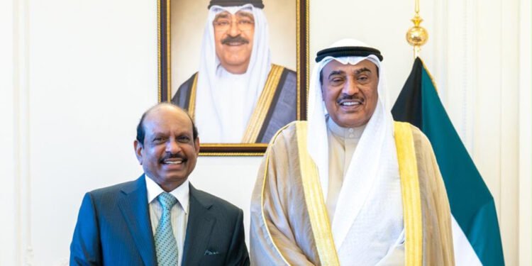 കുവൈത്ത് ഭരണ നേതൃത്വവുമായി കൂടിക്കാഴ്ച നടത്തി എം.എ. യൂസഫലി
