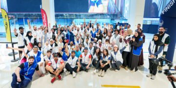 Participants at the Arab Media Summit Mallathon hosted inside Dubai Mall.