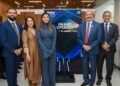 Alisha Moopen and Dr. Sherbaz Bichu presenting the Aster Clinics UAE 2030 expansion vision in Dubai.