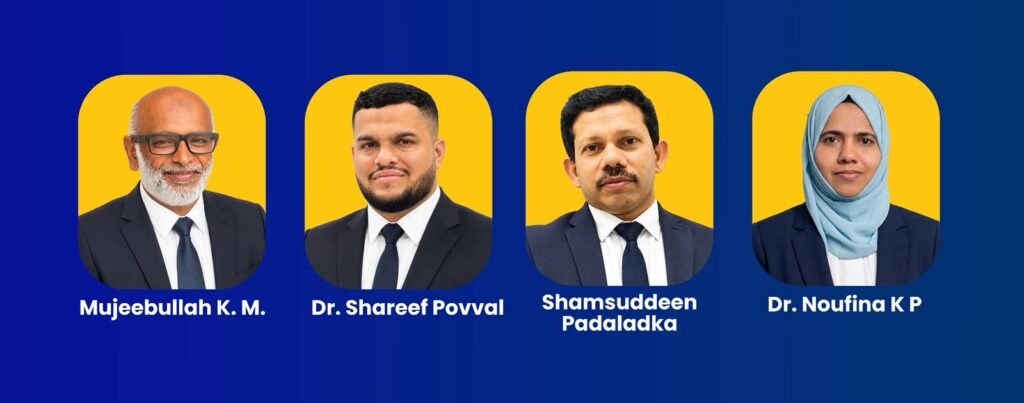 ദുബായ് കെ.എം.സി.സി കാസർകോട് ജില്ലാ കമ്മിറ്റി ഭാരവാഹികൾ ഫ്യൂച്ചർ ക്രാഫ്റ്റ് പദ്ധതി പ്രഖ്യാപിക്കുന്നു