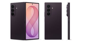 Samsung Galaxy Z Fold8 Ultra unfolded showing inner display and rear camera setup