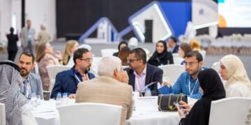 Institutional delegates attending the annual Sharjah International Library Conference panel discussion.