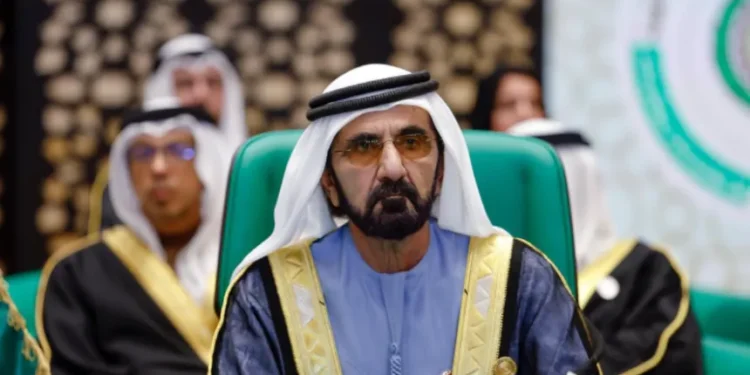 His Highness Sheikh Mohammed bin Rashid Al Maktoum inspecting developmental projects in Dubai