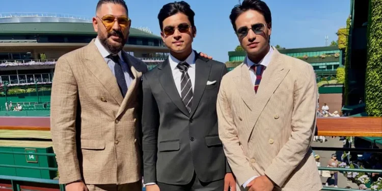 15-year-old Indian cricketer Vaibhav Sooryavanshi made his Wimbledon debut at Centre Court alongside Yuvraj Singh and Abhishek Sharma. Read the details.
