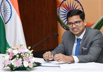 Consul General of India Dr E. Vishnu Vardhan Reddy addressing media in Dubai