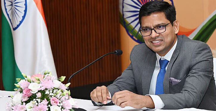 Consul General of India Dr E. Vishnu Vardhan Reddy addressing media in Dubai