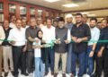 Panakkad Sadiqali Shihab Thangal inaugurating the K.M. Seethi Sahib Memorial Library at Dubai KMCC headquarters.