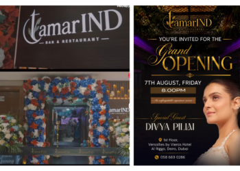 South Indian actor Divya Pillai inaugurates Tamarind Restaurant in Al Rigga, Dubai
