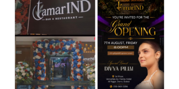 South Indian actor Divya Pillai inaugurates Tamarind Restaurant in Al Rigga, Dubai