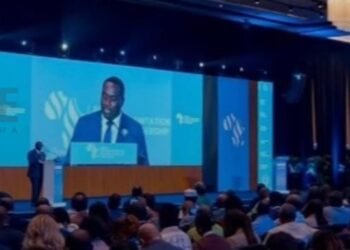 H.E. Abdulla Ahmed Balalaa speaking on global water security and African partnerships