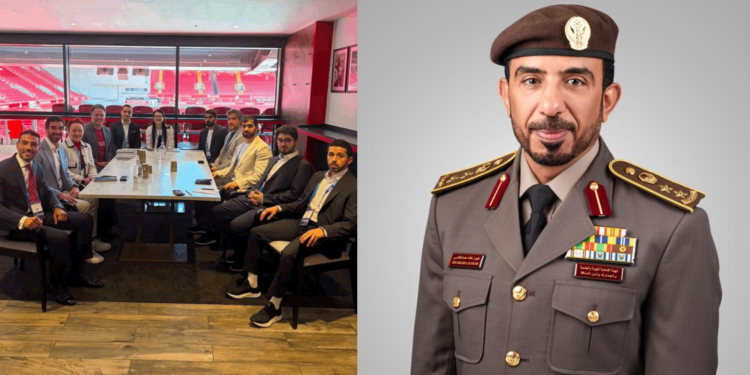 GDRFA Dubai delegation led by Colonel Expert Khalid Ahmed Bin Madiya Al Falasi meeting with SAS executives