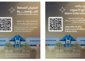 GDRFA Dubai Corporate Reputation Survey announcement banner
