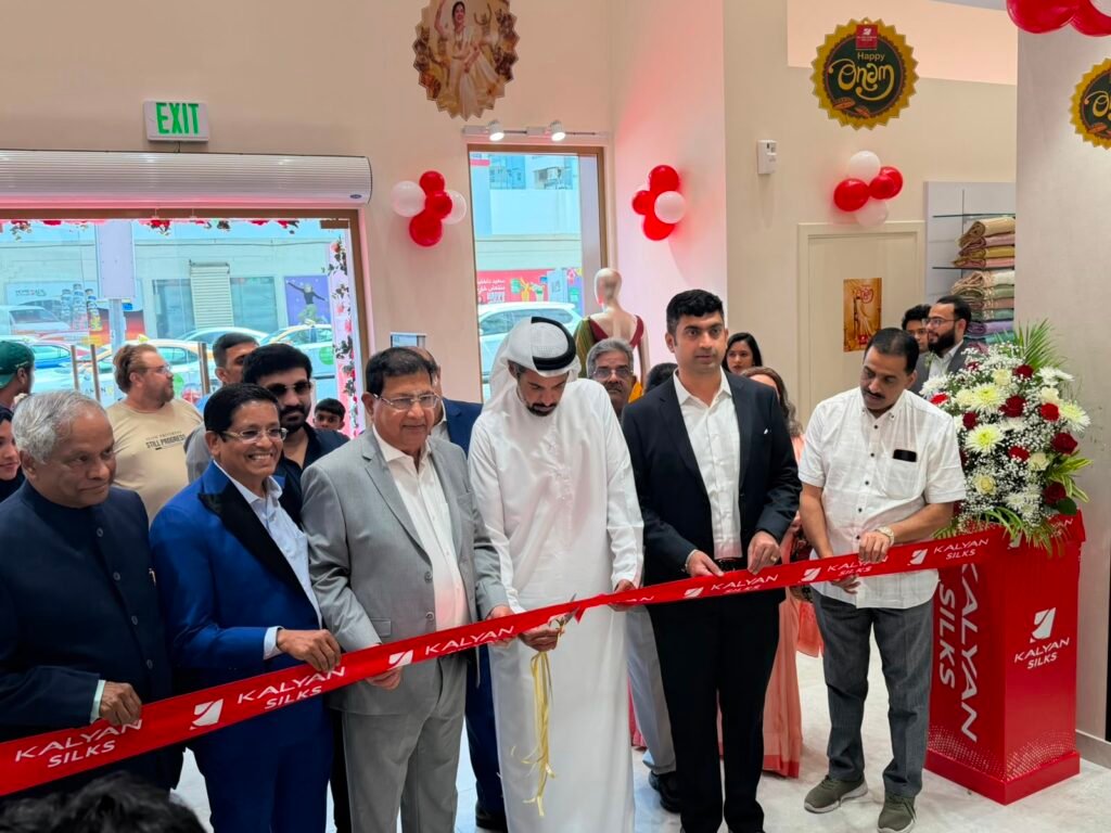 Inauguration of Kalyan Silks showroom in Rolla Sharjah by Sheikh Abdullah bin Mohammed Al Qasimi