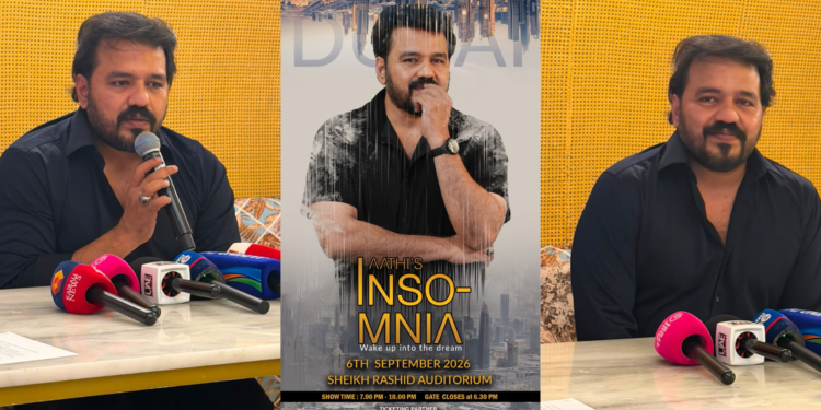 Mentalist Aathi performing live on stage during his INSOMNIA show