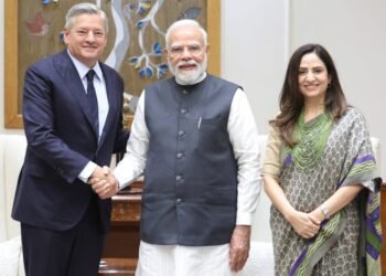 Prime Minister Narendra Modi meets Netflix Co-CEO Ted Sarandos in New Delhi